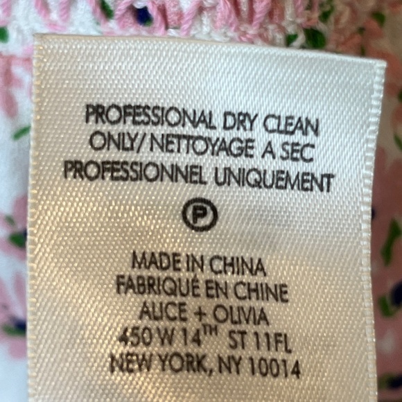 🥑Alice + Olivia Keela Floral Print Smocked Button-Front Dress size 12 - Picture 9 of 13